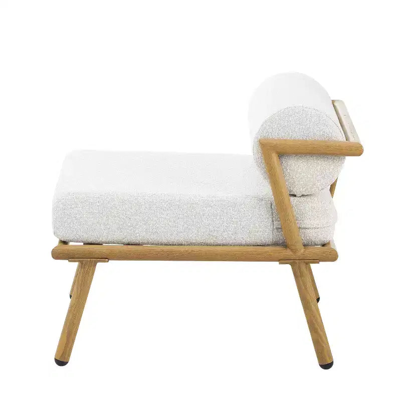 Christopher Knight Home Gretel Outdoor Modern Iron Upholstered Armless Club Chair (Set of 2)
