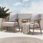 Christopher Knight Home Ove Outdoor Rope Weave Metal Club Chair with Cushion