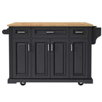 Isola da cucina Whisen 54 con piano ribaltabile in legno di gomma, carrello da cucina su ruote con trama in rilievo e svariate opzioni di archiviazione