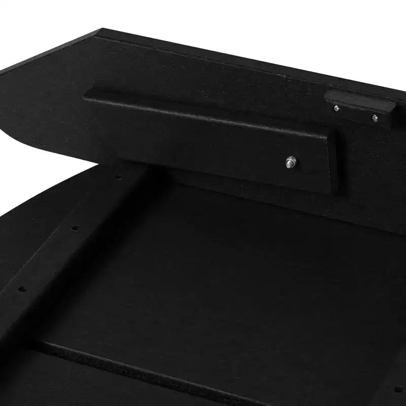 WestinTrends Riviera Set da 4 Pezzi per Esterno in HDPE con Sedie Adirondack Moderne, Poggiapiedi Pieghevoli da Patio e Portabicchieri