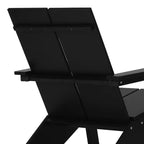 WestinTrends Riviera Set da 4 Pezzi per Esterno in HDPE con Sedie Adirondack Moderne, Poggiapiedi Pieghevoli da Patio e Portabicchieri