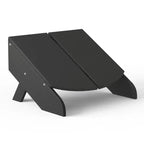 WestinTrends Riviera Set da 4 Pezzi per Esterno in HDPE con Sedie Adirondack Moderne, Poggiapiedi Pieghevoli da Patio e Portabicchieri