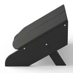 WestinTrends Riviera Set da 4 Pezzi per Esterno in HDPE con Sedie Adirondack Moderne, Poggiapiedi Pieghevoli da Patio e Portabicchieri