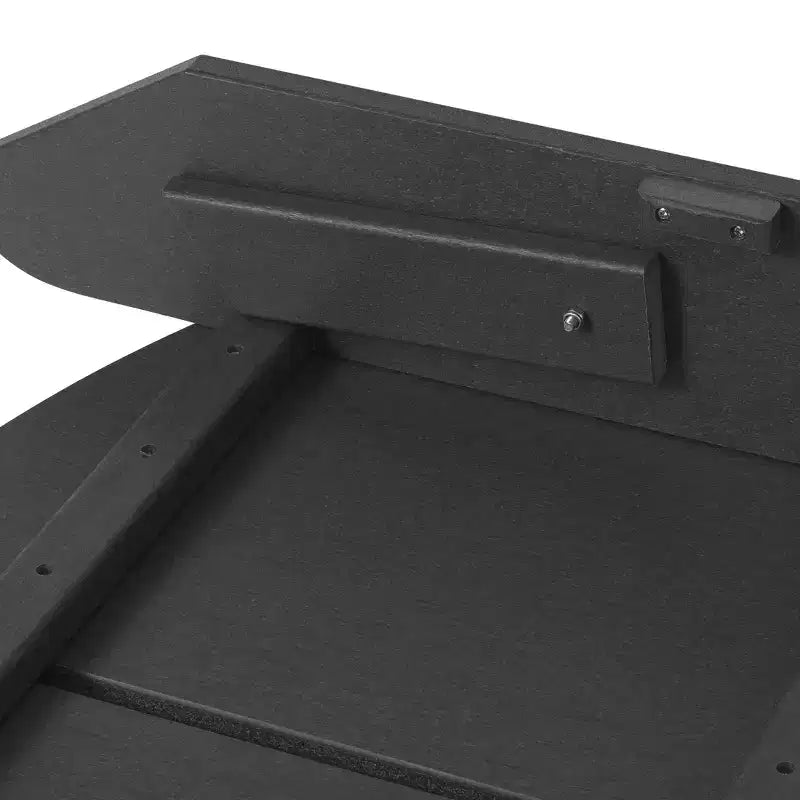 WestinTrends Riviera Set da 4 Pezzi per Esterno in HDPE con Sedie Adirondack Moderne, Poggiapiedi Pieghevoli da Patio e Portabicchieri