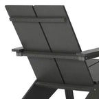 WestinTrends Riviera Set da 4 Pezzi per Esterno in HDPE con Sedie Adirondack Moderne, Poggiapiedi Pieghevoli da Patio e Portabicchieri