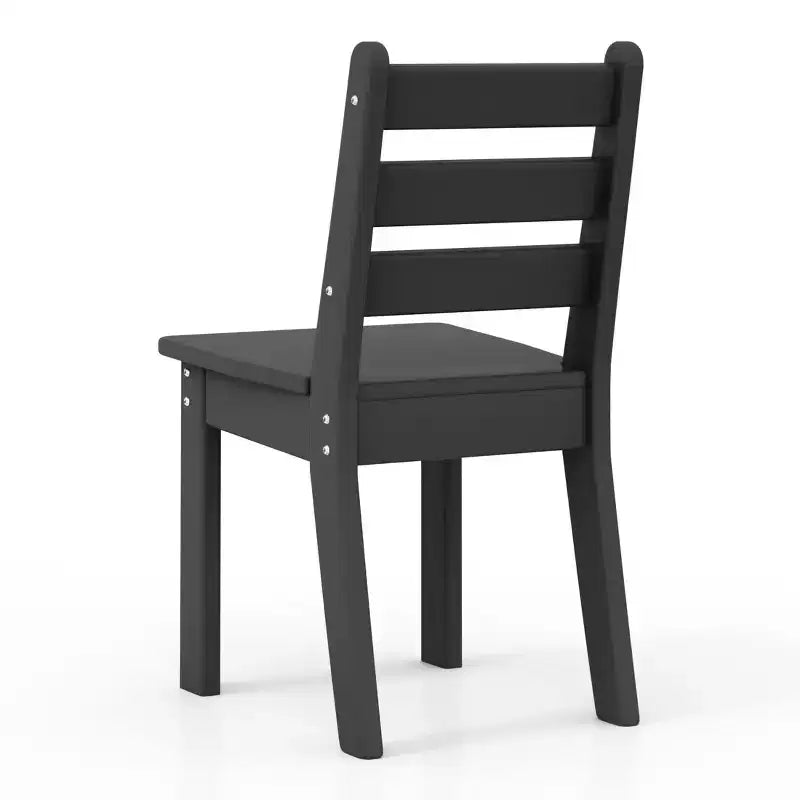 WestinTrends Treehouse Outdoor HDPE Kids Plastic Toddler Dining Chair (Set of Two)
