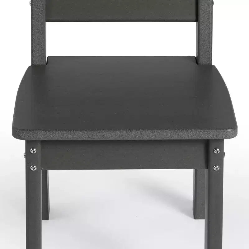 WestinTrends Treehouse Outdoor HDPE Kids Plastic Toddler Dining Chair (Set of Two)