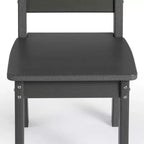 WestinTrends Treehouse Outdoor HDPE Kids Plastic Toddler Dining Chair (Set of Two)