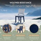 WestinTrends Treehouse Outdoor HDPE Kids Plastic Toddler Dining Chair (Set of Two)