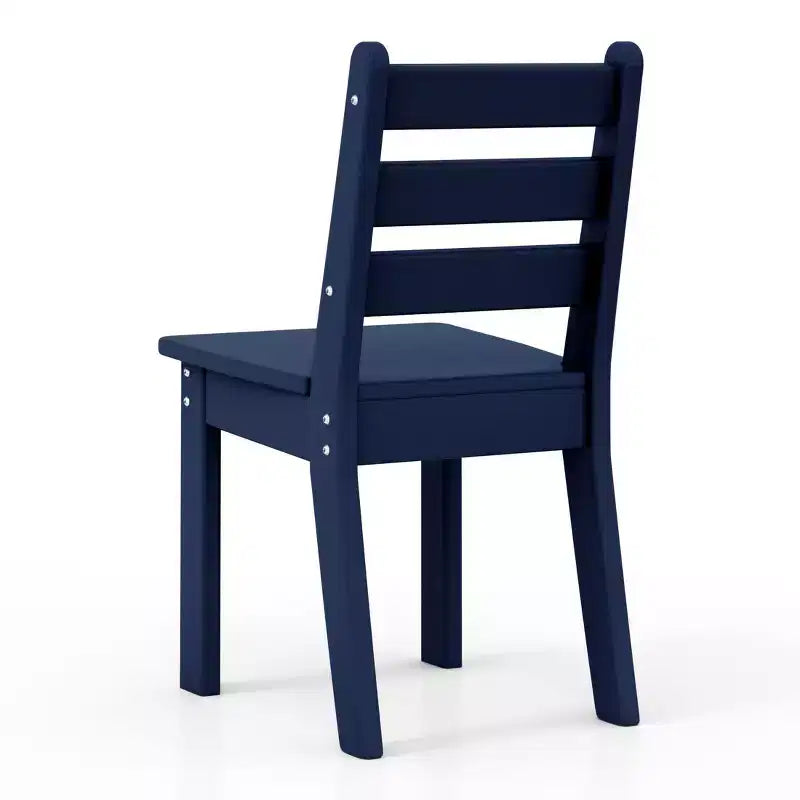 WestinTrends Treehouse Outdoor HDPE Kids Plastic Toddler Dining Chair (Set of Two)