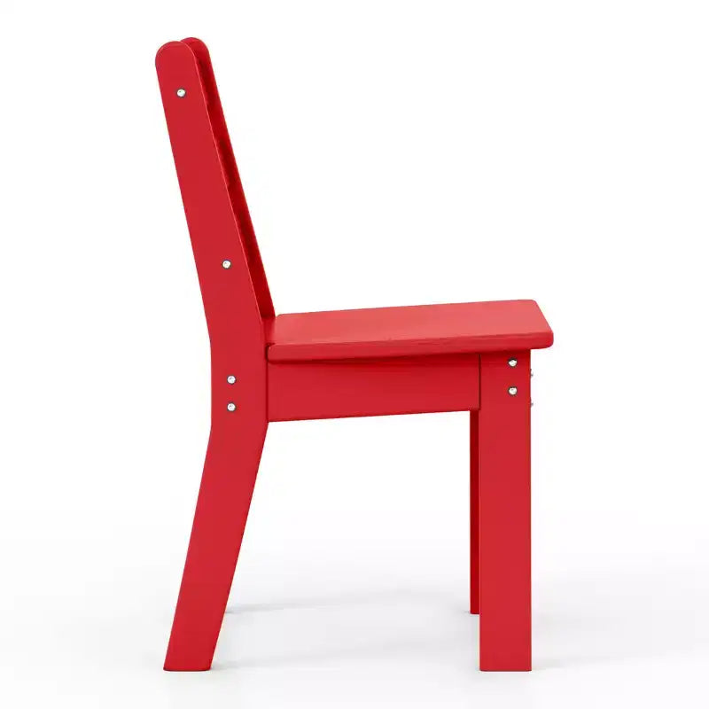 WestinTrends Treehouse Outdoor HDPE Kids Plastic Toddler Dining Chair (Set of Two)