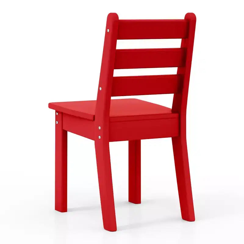 WestinTrends Treehouse Outdoor HDPE Kids Plastic Toddler Dining Chair (Set of Two)