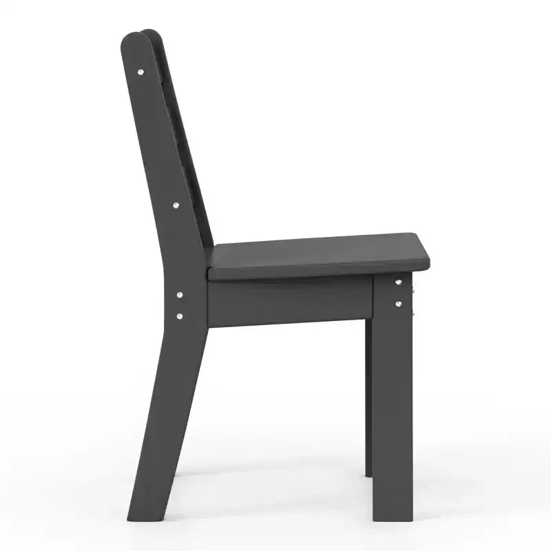 WestinTrends Treehouse Outdoor HDPE Kids Plastic Toddler Dining Chair (Set of Two)