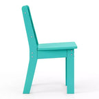 WestinTrends Treehouse Outdoor HDPE Kids Plastic Toddler Dining Chair (Set of Two)