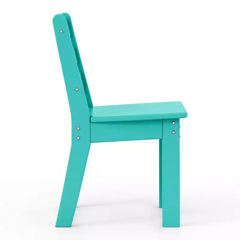 WestinTrends Treehouse Outdoor HDPE Kids Plastic Toddler Dining Chair (Set of Two)