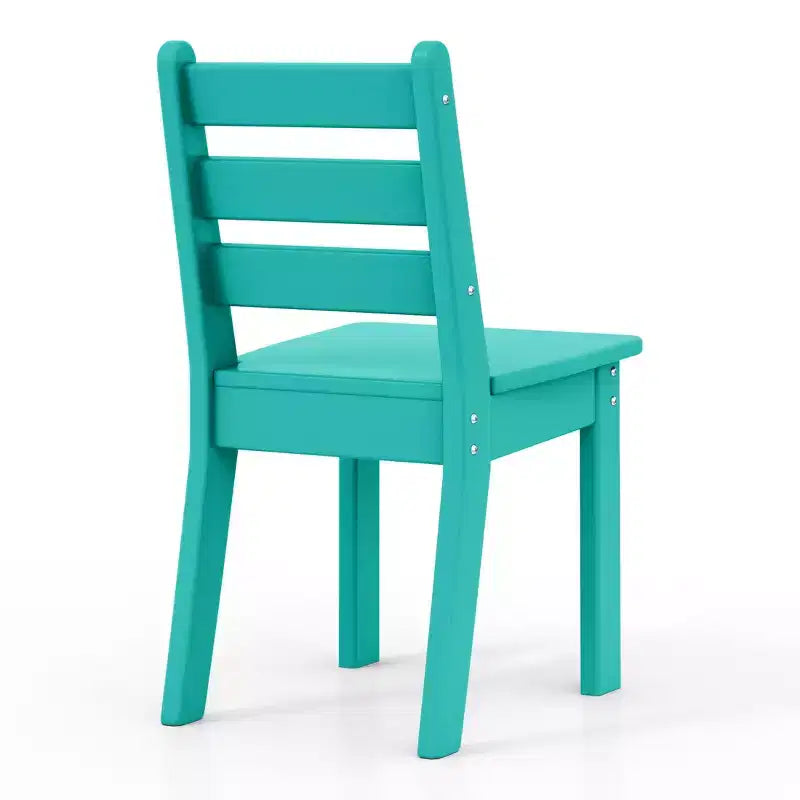 WestinTrends Treehouse Outdoor HDPE Kids Plastic Toddler Dining Chair (Set of Two)