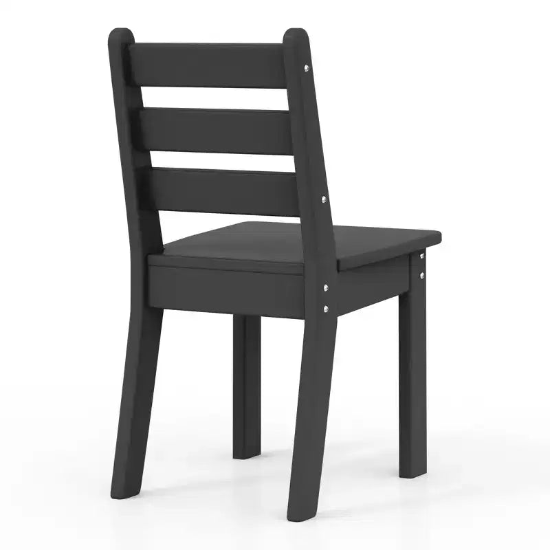 WestinTrends Treehouse Outdoor HDPE Kids Plastic Toddler Dining Chair (Set of Two)