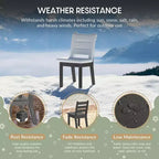 WestinTrends Treehouse Outdoor HDPE Kids Plastic Toddler Dining Chair (Set of Two)