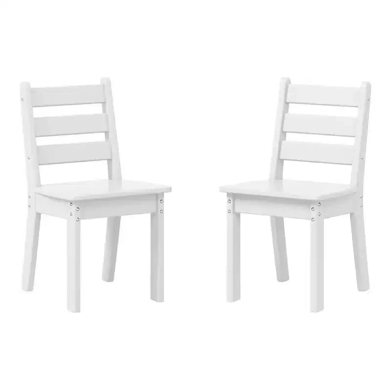 WestinTrends Treehouse Sedia da pranzo in plastica HDPE per bambini per esterni (set da due)