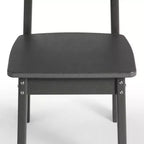 WestinTrends Tiny Terraces Outdoor HDPE Kids Modern Plastic Toddler Dining Chairs (Set of Two)