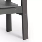WestinTrends Tiny Terraces Outdoor HDPE Kids Modern Plastic Toddler Dining Chairs (Set of Two)