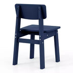 WestinTrends Tiny Terraces Outdoor HDPE Kids Modern Plastic Toddler Dining Chairs (Set of Two)