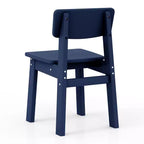 WestinTrends Tiny Terraces Outdoor HDPE Kids Modern Plastic Toddler Dining Chairs (Set of Two)