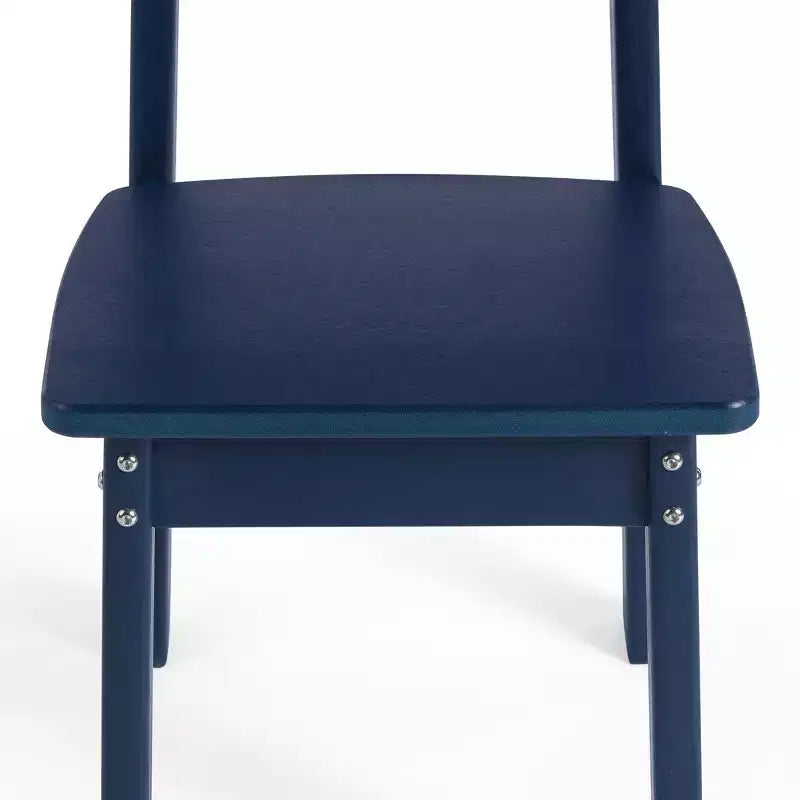 WestinTrends Tiny Terraces Outdoor HDPE Kids Modern Plastic Toddler Dining Chairs (Set of Two)