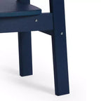 WestinTrends Tiny Terraces Outdoor HDPE Kids Modern Plastic Toddler Dining Chairs (Set of Two)