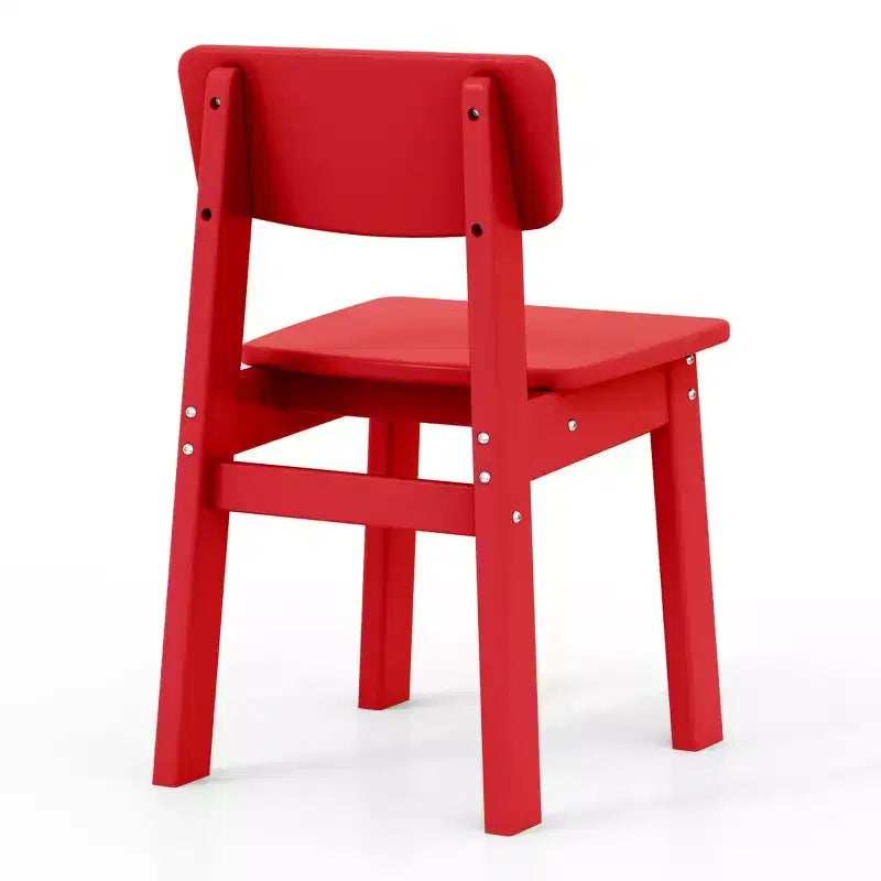 WestinTrends Tiny Terraces Outdoor HDPE Kids Modern Plastic Toddler Dining Chairs (Set of Two)