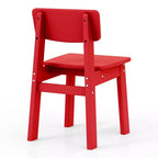 WestinTrends Tiny Terraces Outdoor HDPE Kids Modern Plastic Toddler Dining Chairs (Set of Two)