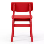 WestinTrends Tiny Terraces Outdoor HDPE Kids Modern Plastic Toddler Dining Chairs (Set of Two)