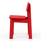 WestinTrends Tiny Terraces Outdoor HDPE Kids Modern Plastic Toddler Dining Chairs (Set of Two)