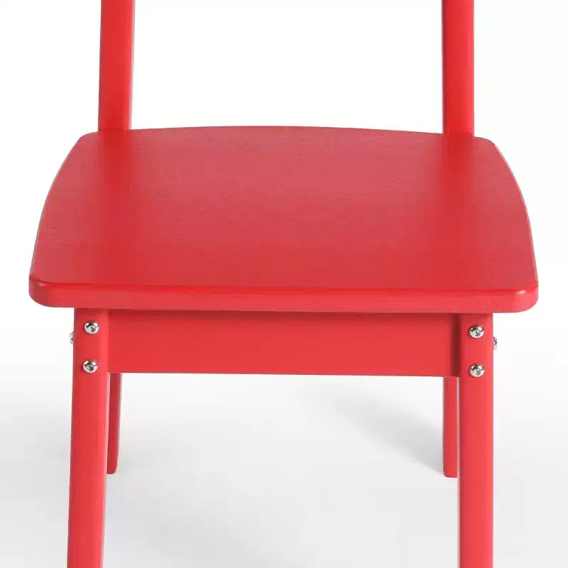 WestinTrends Tiny Terraces Outdoor HDPE Kids Modern Plastic Toddler Dining Chairs (Set of Two)