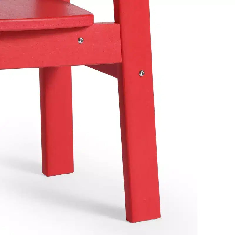 WestinTrends Tiny Terraces Outdoor HDPE Kids Modern Plastic Toddler Dining Chairs (Set of Two)