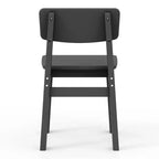 WestinTrends Tiny Terraces Outdoor HDPE Kids Modern Plastic Toddler Dining Chairs (Set of Two)
