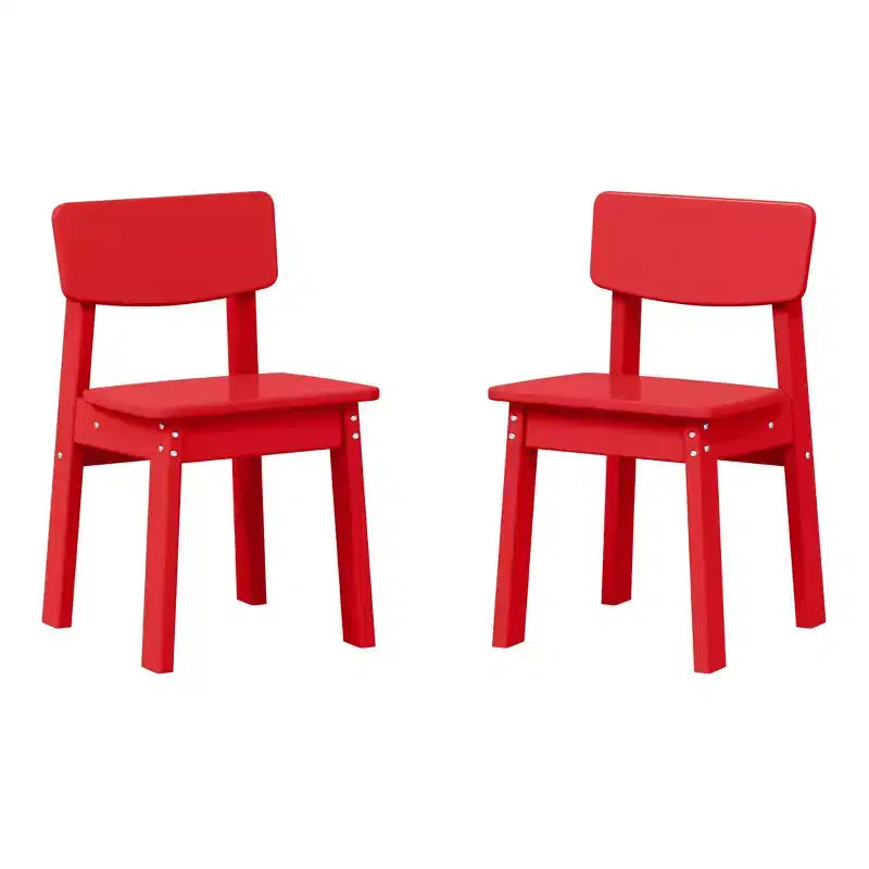 WestinTrends Tiny Terraces Sedie da Pranzo per Bambini in HDPE (Set da Due)