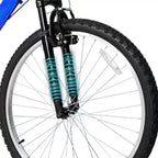 hykolity Bicicletta da Montagna con Ruote da 26 27.5 pollici, Bici MTB a 18 velocità con Sospensione Completa, Sella Regolabile per Ciclismo Outdoor Uomo Donna