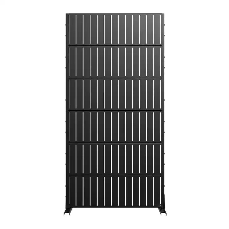 72 H35W Dovelina Black Metal Planter Box with Trellis Privacy Screen for Caf Patio,Garden & Balconies