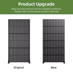 72 H35W Dovelina Black Metal Planter Box with Trellis Privacy Screen for Caf Patio,Garden & Balconies