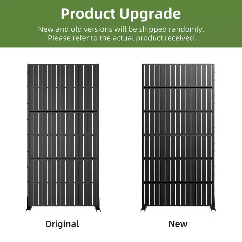 72 H35W Dovelina Black Metal Planter Box with Trellis Privacy Screen for Caf Patio,Garden & Balconies