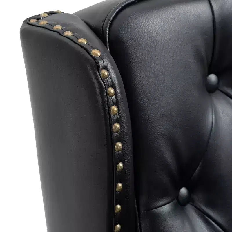 Wood Frame Armchair, Modern Accent Chair Lounge Chair with Sturdy Wood Legs for Living Room Bedroom