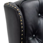 Wood Frame Armchair, Modern Accent Chair Lounge Chair with Sturdy Wood Legs for Living Room Bedroom