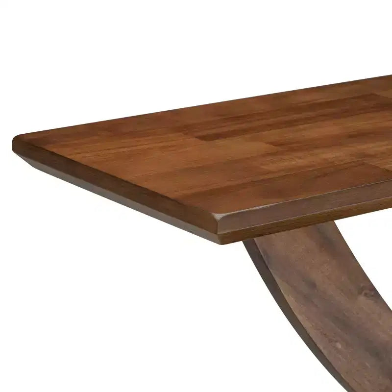 Christopher Knight Home Browni Tavolo Consolle da 57'' in Legno di Acacia Rustico con Gambe Incrociate