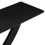 Christopher Knight Home Browni Tavolo Consolle da 57'' in Legno di Acacia Rustico con Gambe Incrociate