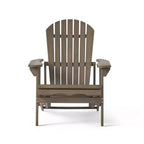 Sedia Adirondack reclinabile da esterno Christopher Knight Home in legno di acacia con poggiapiedi allungabile