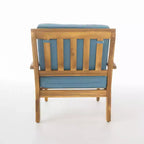 Christopher Knight Home Peyton Outdoor Acacia Wood Club Chairs with Water-Resistant Cushions (Set of 2)