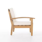 Christopher Knight Home Peyton Outdoor Acacia Wood Club Chairs with Water-Resistant Cushions (Set of 2)