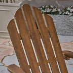 GDFStudio Cara Sedia Adirondack Pieghevole da Esterno in Legno di Acacia