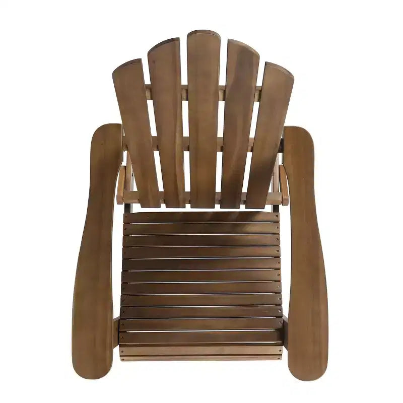 GDFStudio Cara Sedia Adirondack Pieghevole da Esterno in Legno di Acacia
